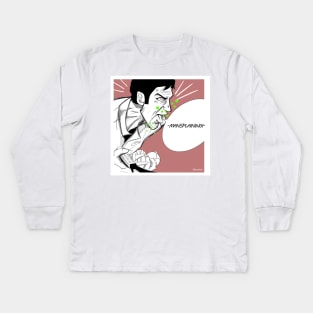 the crybaby in sports of tennis Kids Long Sleeve T-Shirt